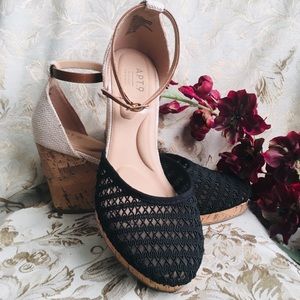 Apt 9 “Jacques” Ankle-Strap Wedges - Sz 9.5